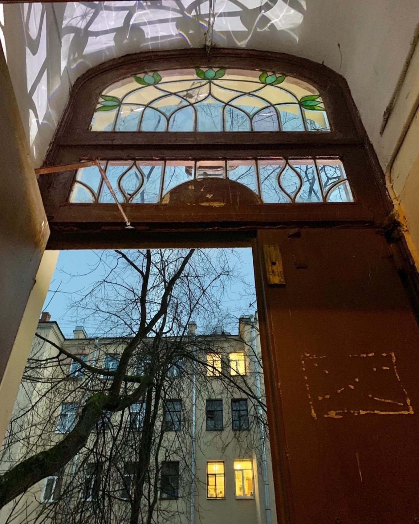 Stained glass window after. Courtesy of Gang